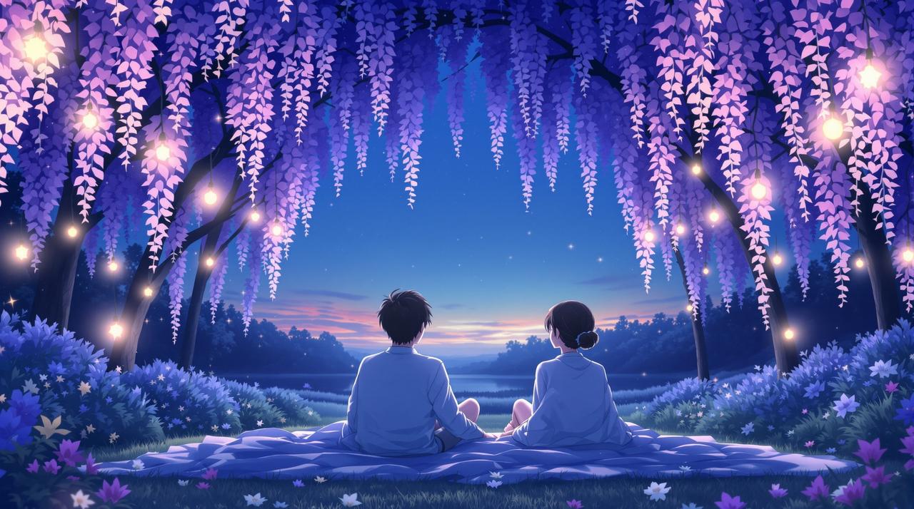 短剧搜索资讯 - 七夕特别企划:「紫藤之约」情侣短剧马拉松